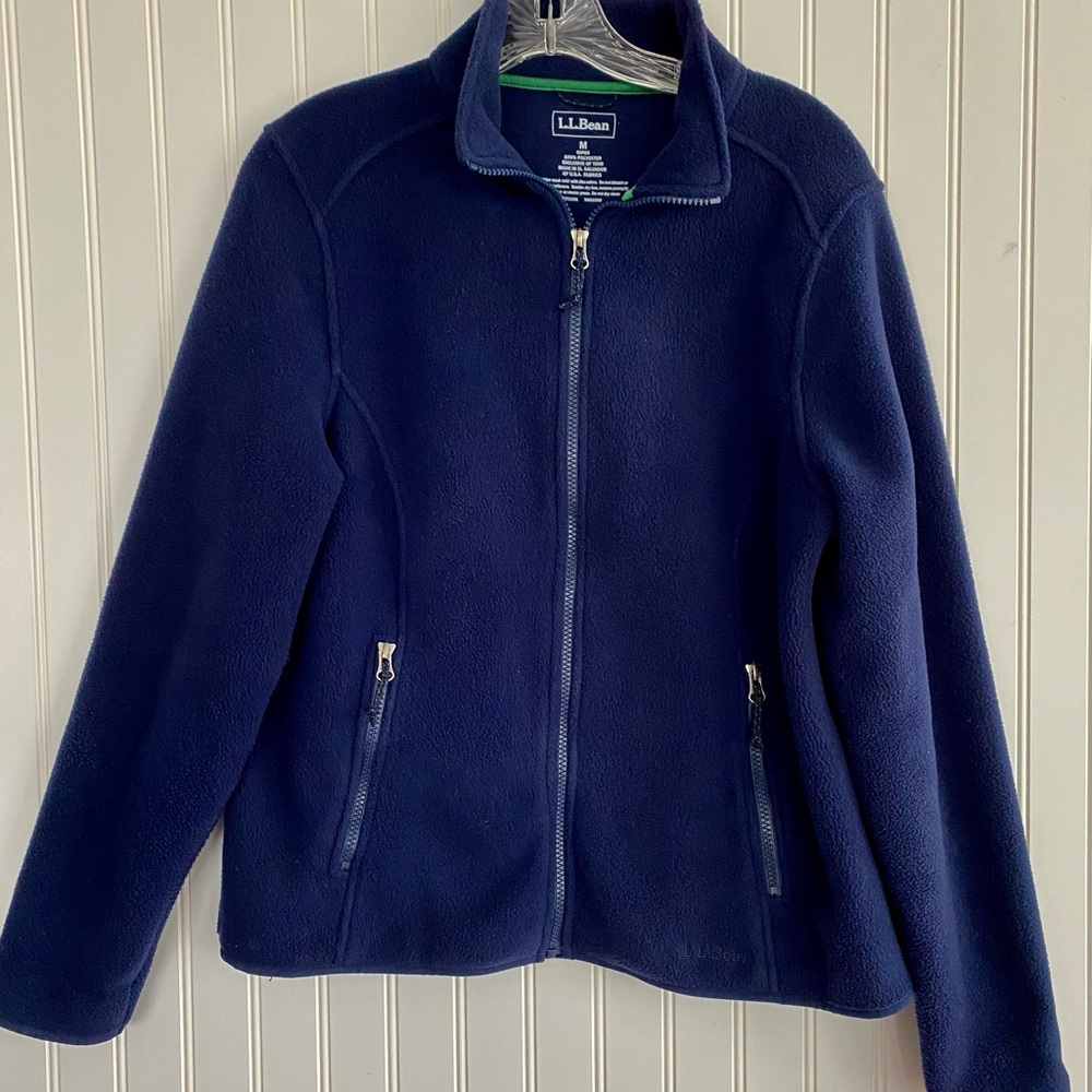 L.L. Bean Polartec jacket, navy SIZE Medium
